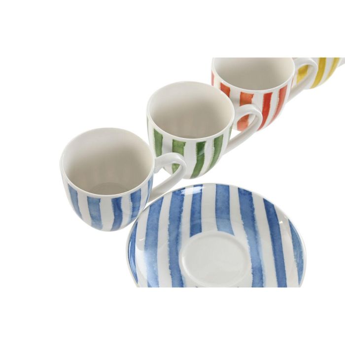 DKD Home Decor Tazas de Café Mediterraneo, Porcelana, Set de 6 Piezas, Azul, Verde, Coral, Amarillo, Apto Microondas y Lavavajillas, 90ml, 6.2 x 5.5 x 8.5 cm 1 DKD Home Decor Tazas de Café Mediterraneo, Porcelana, Set de 6 Piezas, Azul, Verde, Coral, Amarillo, Apto Microondas y Lavavajillas, 90ml, 6.2 x 5.5 x 8.5 cm 1