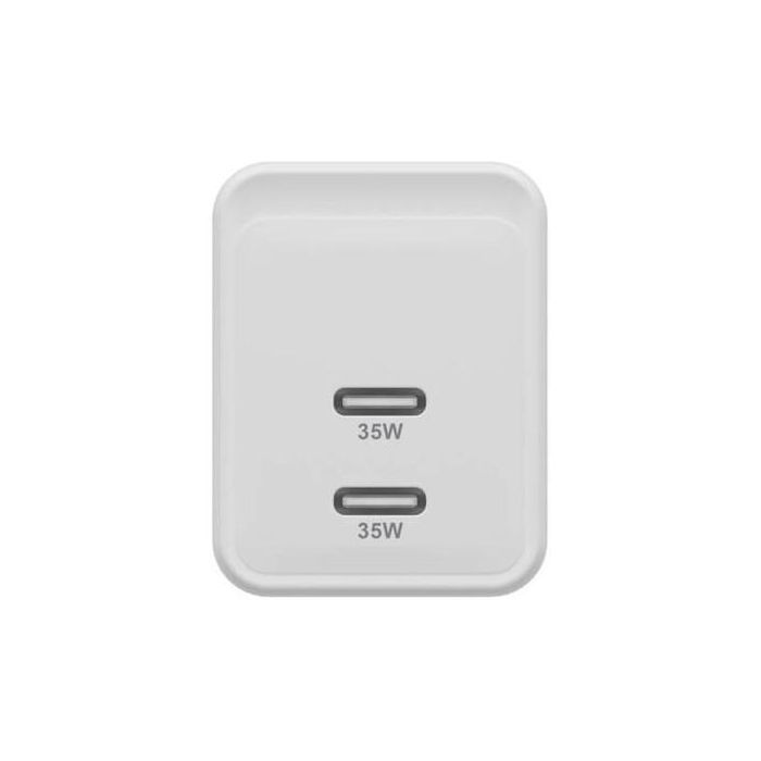 HYPER HJG35EU Cargador de Dispositivo Móvil para Smartphone y Auriculares, Carga Rápida, Blanco, Interior, Corriente Alterna, 2 Puertos USB Tipo C 6