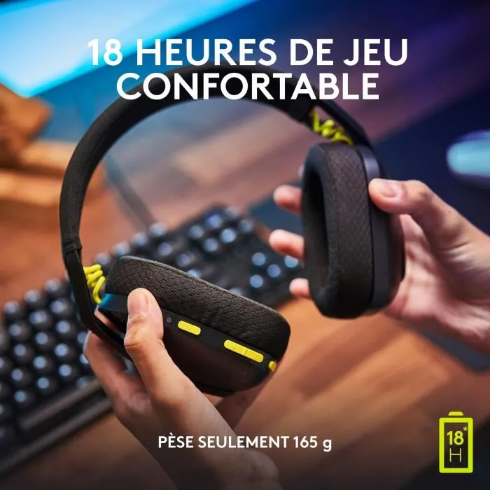 Logitech G435 Auriculares Gaming Inalámbricos Bluetooth/LIGHTSPEED Micrófono Negros y Amarillos 5 Logitech G435 Auriculares Gaming Inalámbricos Bluetooth/LIGHTSPEED Micrófono Negros y Amarillos 5