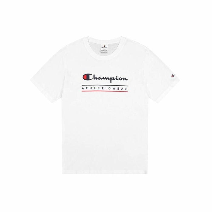 Camiseta de Manga Corta Hombre Champion Champion SS Blanco L 0 Camiseta de Manga Corta Hombre Champion Champion SS Blanco L 0