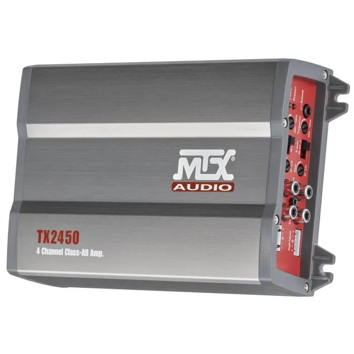 MTX AUDIO TX2450 Amplificador de 4 Canales Clase AB 4x50Wrms / 4x75Wrms con Filtro Activo Variable 1 MTX AUDIO TX2450 Amplificador de 4 Canales Clase AB 4x50Wrms / 4x75Wrms con Filtro Activo Variable 1