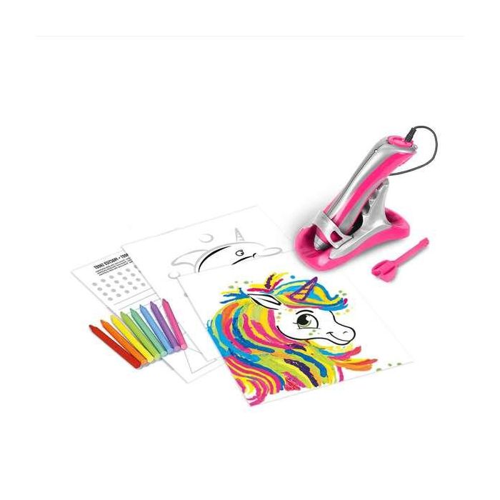 Súper ceraboli crayola unicornio neón ¡derrite la cera y crea tus dibujos en relieve! 29x7,5x30 cm 6