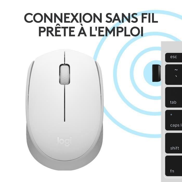 Ratón Logitech M171 Blanco 5