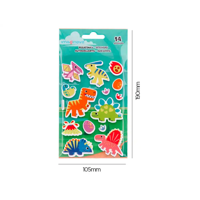 Imaginovo Pegatinas Luminosas Dinosaurios con Relieve 190x105 mm 4 Imaginovo Pegatinas Luminosas Dinosaurios con Relieve 190x105 mm 4