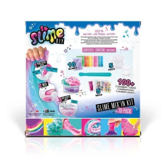 Canal Toys Slime Kit Mix'in - Pack de 10 Slimes para Crear, Mezclar y Hacer Creaciones Únicas e Increíbles 5