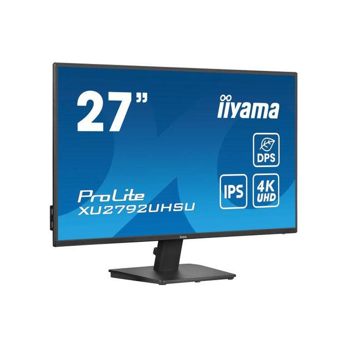 Iiyama Monitor ProLite XU2792UHSU-B6 27" IPS 4K UHD LED Negro 3840 x 2160 Pixeles 4 ms USB 3.2 Gen 1 15W Power Delivery 1