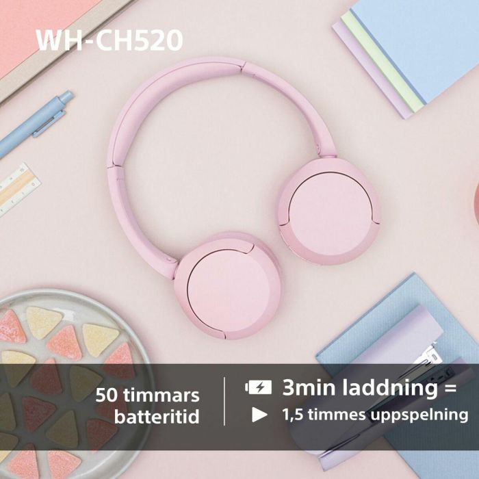 Auriculares de Diadema Sony WHCH520P * Rosa 14