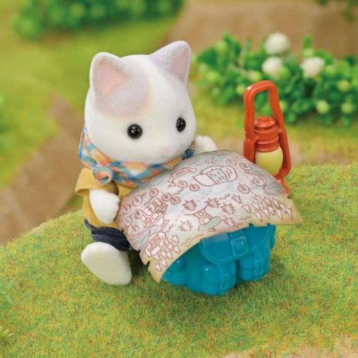 Playset Sylvanian Families Son and Baby Cat Latte - Secret Forest Adventure 2
