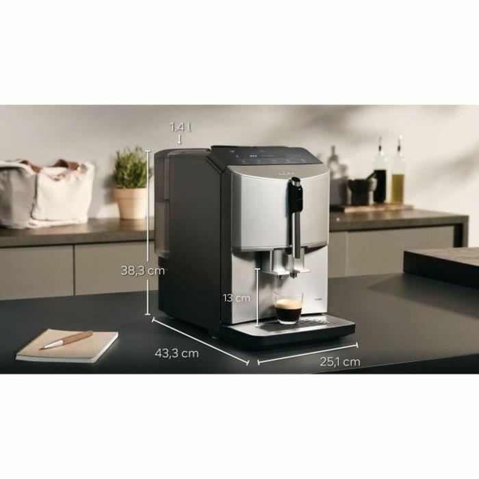 Cafetera SIEMENS - EQ300 S300 - 5 bebidas, Depósito de granos de 250g, Depósito de agua de 1,4L, Regleta de sensores con pantalla LCD 2