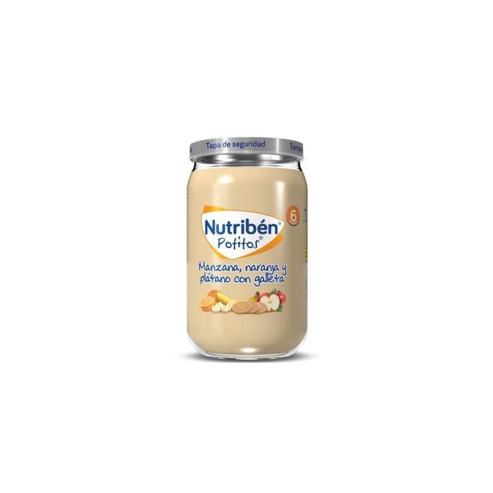Nutriben Potito Manz-Naranja-Platano-Galleta 235Gr