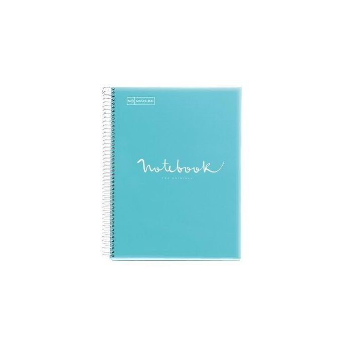 Bloc Miquelrius Emotions Notebook 1 Micro.Tapa Pp A4 80H 90G Cuadric.5X5 Azul Cielo (Set de 5)