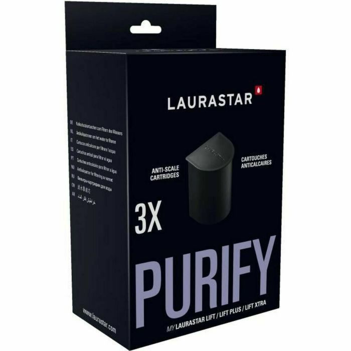 Laurastar 3 Paquetes de Cartuchos Filtrantes Antical para Laurastar Lift - Protege Plancha, Mejora Calidad Vapor, Prolonga Vida Útil Laurastar 3 Paquetes de Cartuchos Filtrantes Antical para Laurastar Lift - Protege Plancha, Mejora Calidad Vapor, Prolonga Vida Útil