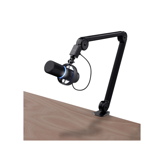 Trust GXT 255+ Onyx Micrófono USB para PC con Patrón Cardioide, Filtro Antipop, LED, 24-bit/96 kHz, Negro - 24354