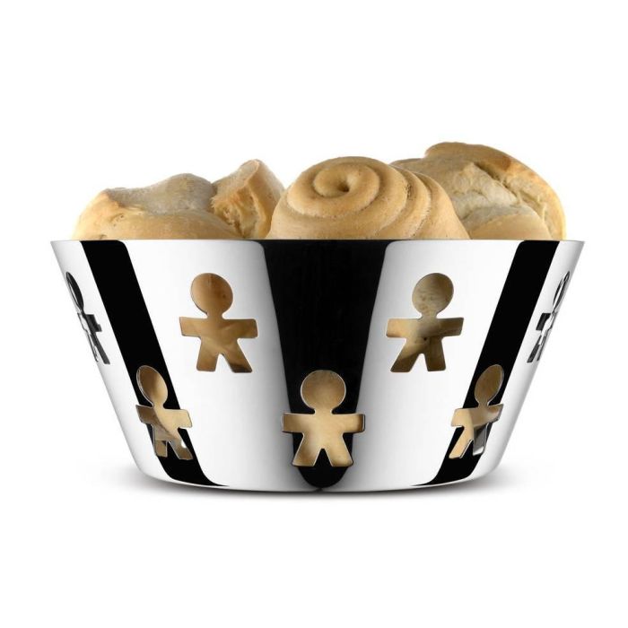 Alessi AKK04 Cesto Redondo Girotondo A/Inox 18/10 20,5cm para Pan 1