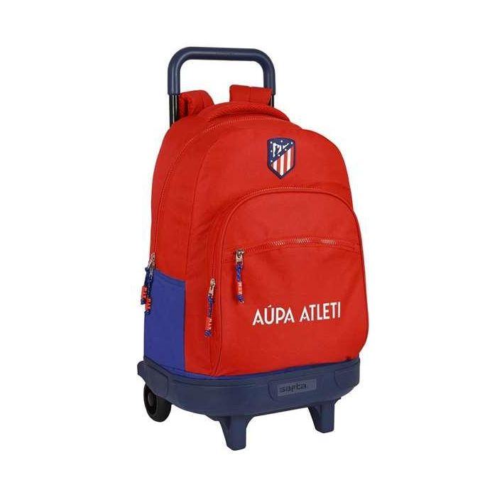 Mochila Escolar con Ruedas Atlético Madrid Rojo Azul marino (33 x 45 x 22 cm) 1