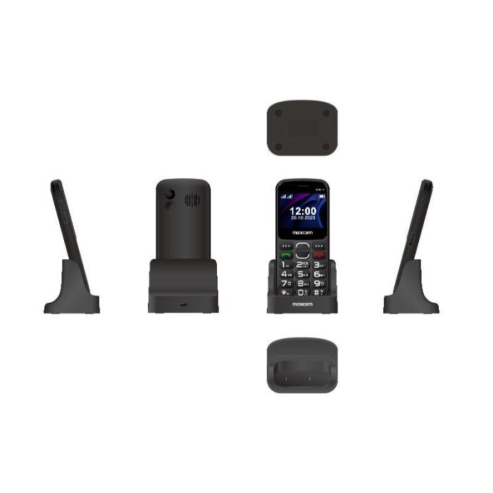MAXCOM Teléfono Móvil 4G Senior con Base de Carga