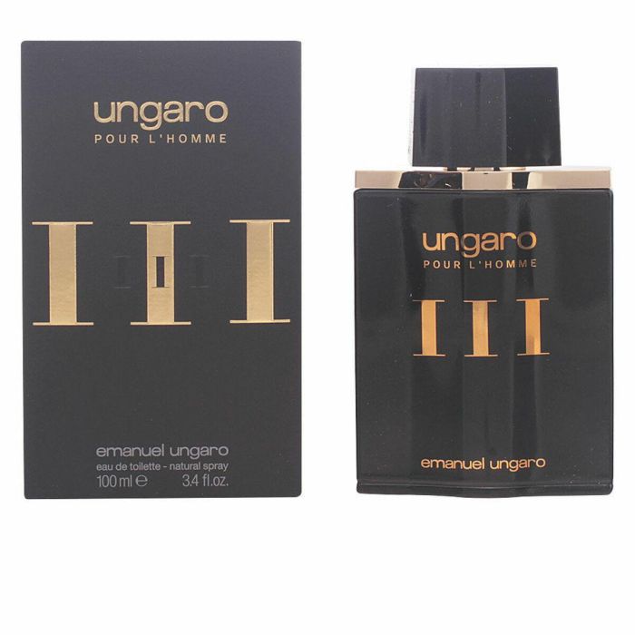 Ungaro Pour L'Homme III Eau de Toilette para Hombre 100 ml Vaporizador - Aromática Amaderada Duradera y Sofisticada Ungaro Pour L'Homme III Eau de Toilette para Hombre 100 ml Vaporizador - Aromática Amaderada Duradera y Sofisticada