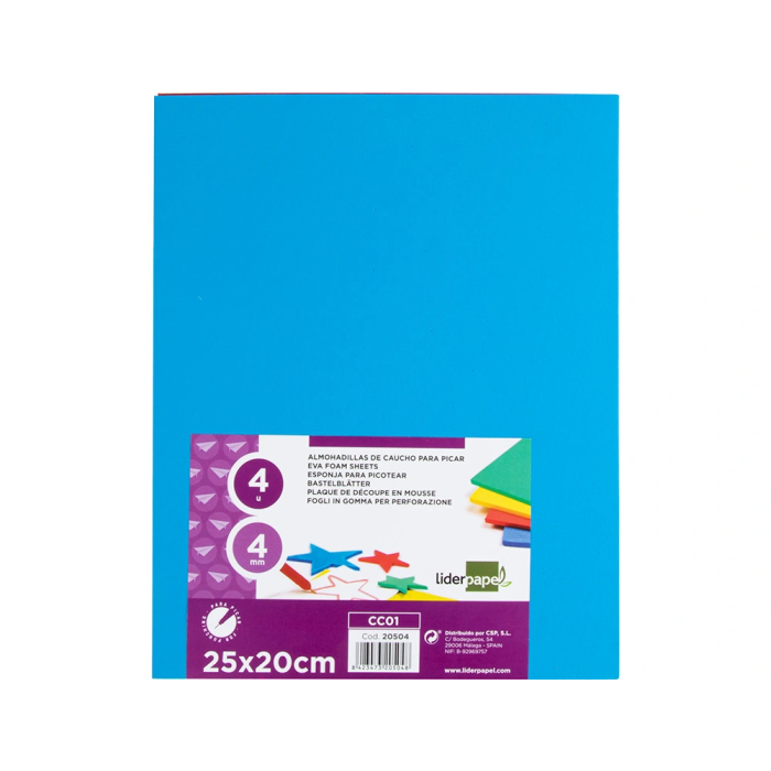 Liderpapel Caucho Bolsa 4 Unidades Colores Surtidos 25x20 cm 2