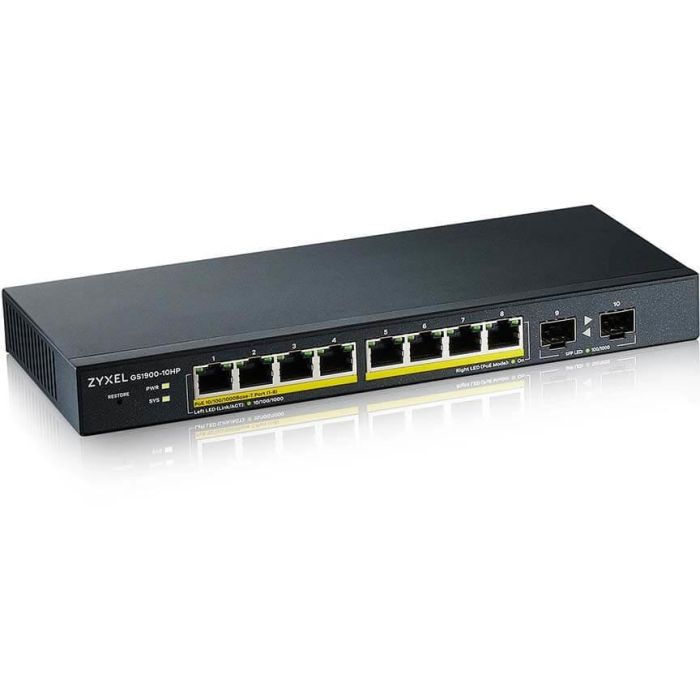 Switch ZyXEL GS1900-10HP-EU0102F 1 Switch ZyXEL GS1900-10HP-EU0102F 1