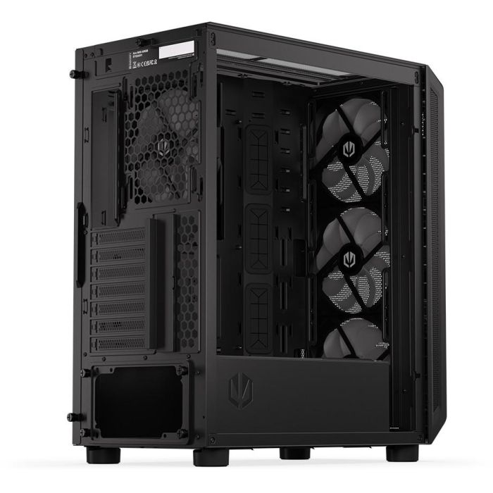 ENDORFY Arx 500 ARGB TG Black PC Gaming ATX micro ATX ITX - Caja de Ordenador con Vidrio Templado y Ventiladores ARGB 9