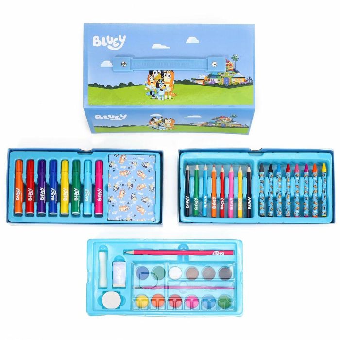 Set de Papelería Bluey Azul 52 Piezas 5