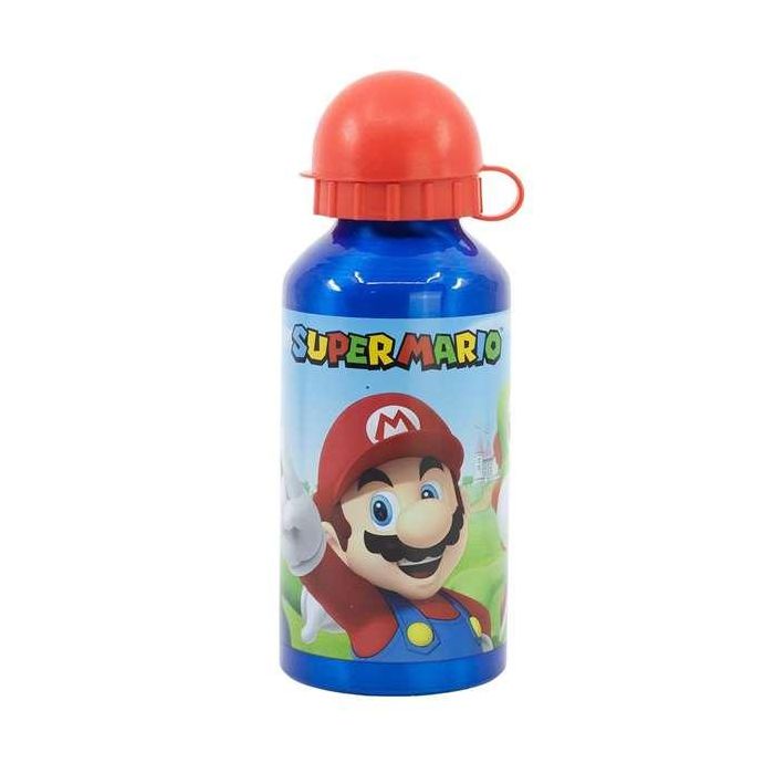 Botella de aluminio super mario 400 ml 1 Botella de aluminio super mario 400 ml 1