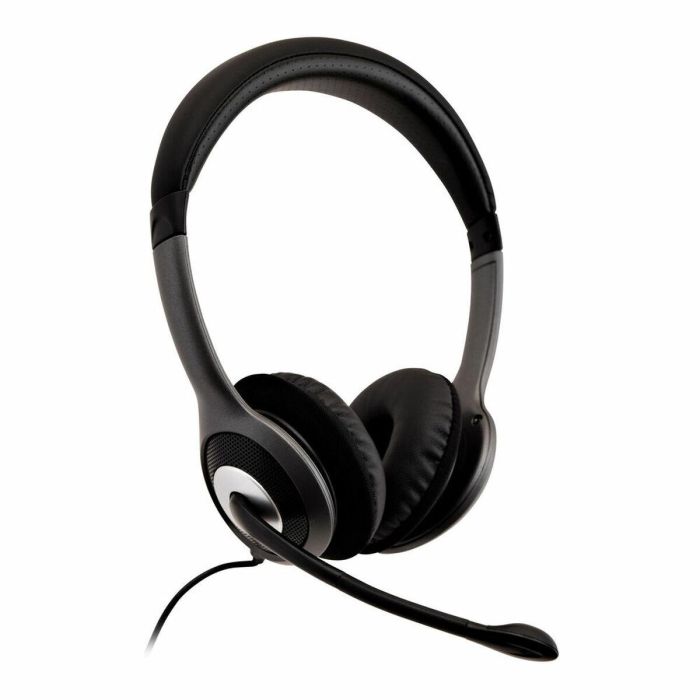 Auriculares con Micrófono V7 HU521 Negro Plateado 1