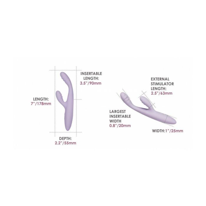 Vibrador Doble Estimulación Svakom Lila 6