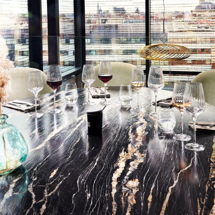 Chef & Sommelier Caja 6 Copas Vino Symetrie 35 cL Transparente Vidrio con Relieve Apto Lavavajillas 4