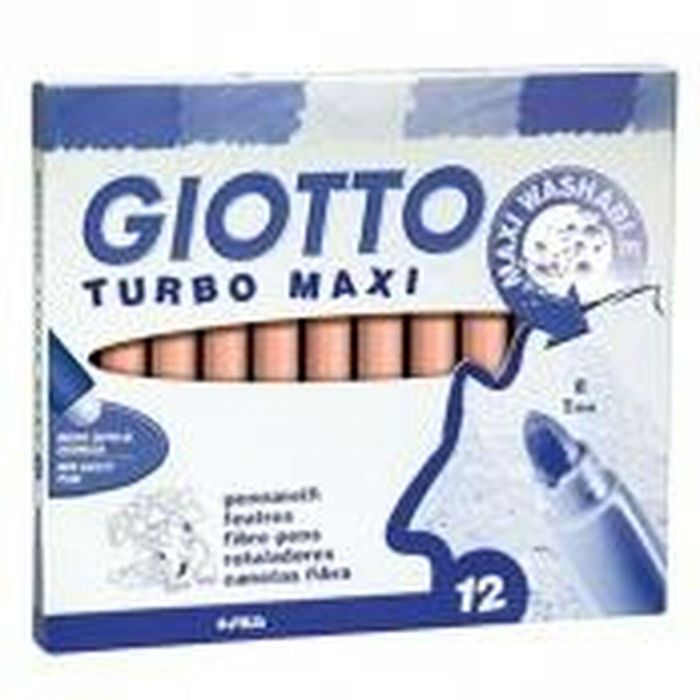 Set de Rotuladores Giotto Turbo Maxi Azul (5 Unidades) 1 Set de Rotuladores Giotto Turbo Maxi Azul (5 Unidades) 1