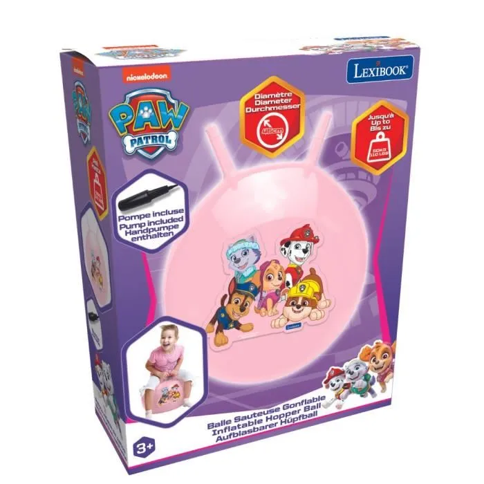 Lexibook PAW Patrol Pelota Hinchable para Saltar Rosa 45cm AAAAAU90929 5 Lexibook PAW Patrol Pelota Hinchable para Saltar Rosa 45cm AAAAAU90929 5