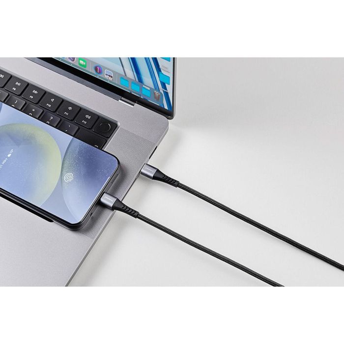 Cable USB-C a USB-C INTENSO C315C Negro 6 Cable USB-C a USB-C INTENSO C315C Negro 6