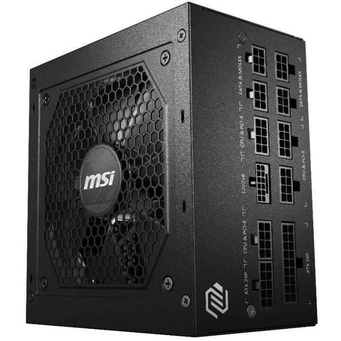 MSI MAG A850GL PCIE5 Fuente de Alimentación ATX 850W 80 PLUS Gold Totalmente Modular Negra 2