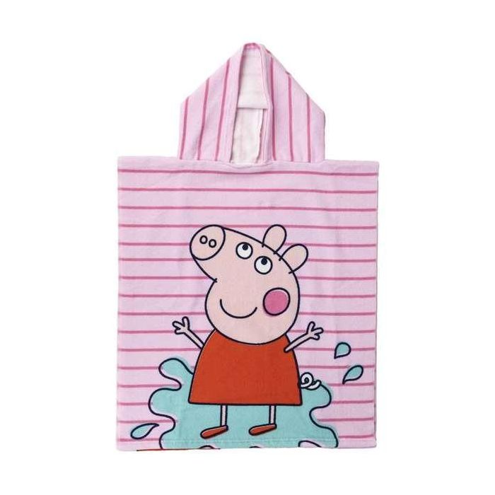 Poncho microfibra peppa pig 50.0 x 115.0 cm