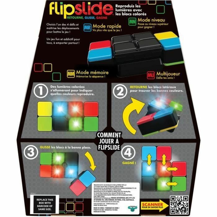 Moose Toys MOO0630996252512 Flipslide - Juego electrónico de combinación de luces, con pilas incluidas 5 Moose Toys MOO0630996252512 Flipslide - Juego electrónico de combinación de luces, con pilas incluidas 5