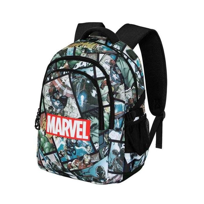 Karactermania Mochila Avengers Run. Plus Fan React 44x34x21 cm, 3 compartimentos, bolsillo para portátil, material Ripstop 5 Karactermania Mochila Avengers Run. Plus Fan React 44x34x21 cm, 3 compartimentos, bolsillo para portátil, material Ripstop 5