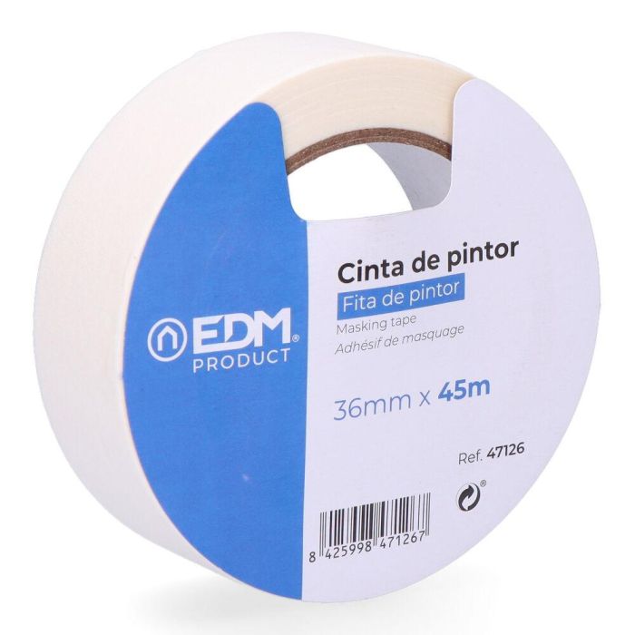 Edm Cinta de pintor 45m x 36mm "kreep" 1 Edm Cinta de pintor 45m x 36mm "kreep" 1