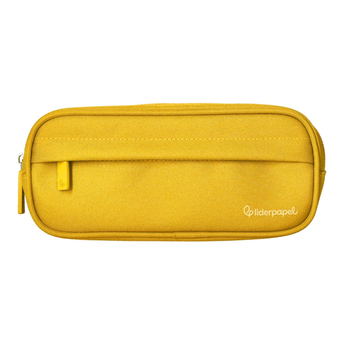 Liderpapel Estuche Portatodo Classic Ovalado con Dos Cremalleras y Bolsillo Delantero, Amarillo, 210x90x60mm 0 Liderpapel Estuche Portatodo Classic Ovalado con Dos Cremalleras y Bolsillo Delantero, Amarillo, 210x90x60mm 0