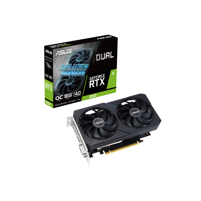 ASUS Dual -RTX3050-O8G-V2 Tarjeta Gráfica NVIDIA GeForce RTX 3050 8 GB GDDR6 PCI Express 4.0 12 ASUS Dual -RTX3050-O8G-V2 Tarjeta Gráfica NVIDIA GeForce RTX 3050 8 GB GDDR6 PCI Express 4.0 12