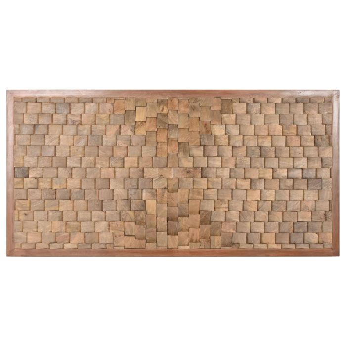 DKD Home Decor Cabecero para Cama Moderno de Madera de Mango, Color Natural, Ancho 180 cm x Alto 90 cm x Fondo 5 cm DKD Home Decor Cabecero para Cama Moderno de Madera de Mango, Color Natural, Ancho 180 cm x Alto 90 cm x Fondo 5 cm