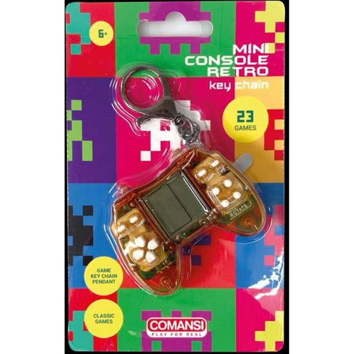 Mini consola retro de bolsillo con 23 juegos clásicos. 4x5x1.5 cm - modelos surtidos 2 Mini consola retro de bolsillo con 23 juegos clásicos. 4x5x1.5 cm - modelos surtidos 2