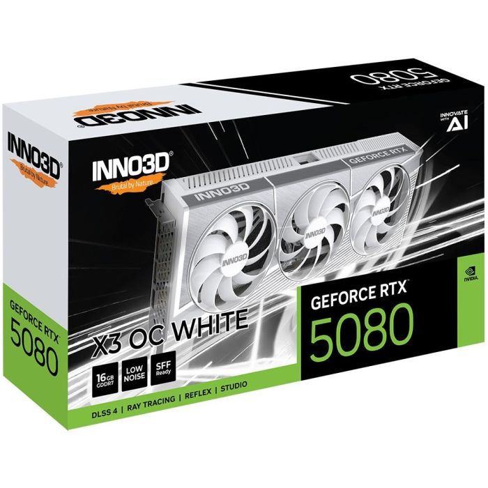 Inno3D RTX 5080 16GB GDDR7 X3 OC 3Fan White Tarjeta Gráfica 1