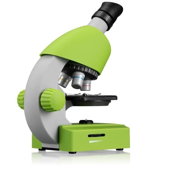 Microscopio 40x-640x - BRESSER JUNIOR - iluminación LED - kit de experimentación - verde 1 Microscopio 40x-640x - BRESSER JUNIOR - iluminación LED - kit de experimentación - verde 1