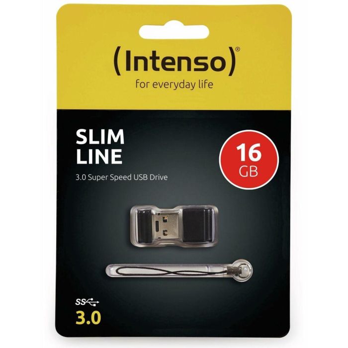 Memoria USB INTENSO Slim Line 16 GB Negro 7 Memoria USB INTENSO Slim Line 16 GB Negro 7