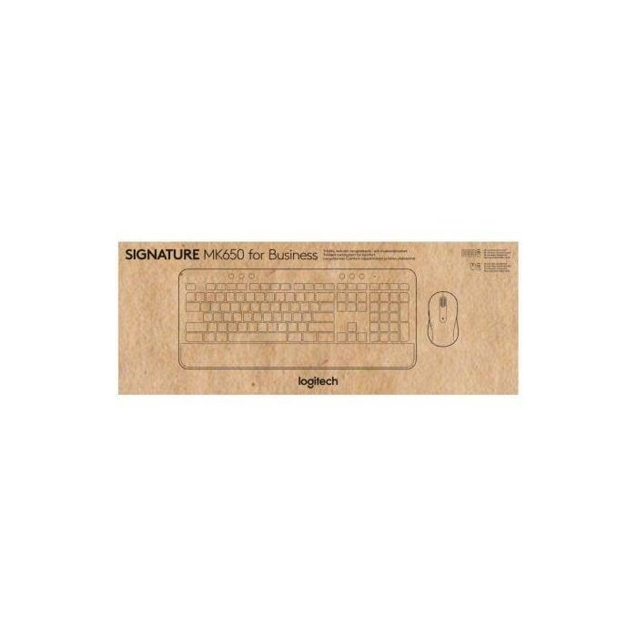 Logitech 920-010998 Teclado y Ratón Inalámbricos Signature MK650 for Business Grafito - Multi-OS, Bluetooth/Logi Bolt, Ergonómico con Reposamanos y SmartWheel 3 Logitech 920-010998 Teclado y Ratón Inalámbricos Signature MK650 for Business Grafito - Multi-OS, Bluetooth/Logi Bolt, Ergonómico con Reposamanos y SmartWheel 3
