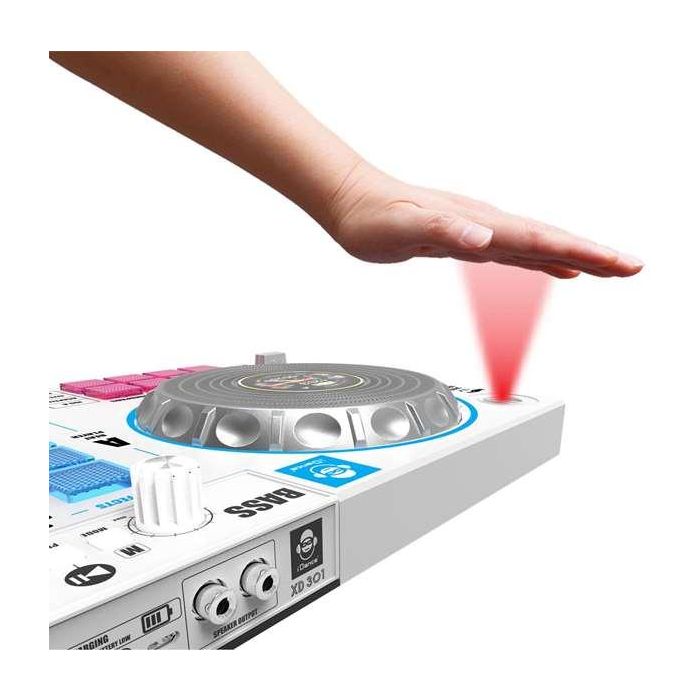 Mesa de mezclas de dj con karaoke y 2 altavoces blanco 5x5,52x25,8 cm 3 Mesa de mezclas de dj con karaoke y 2 altavoces blanco 5x5,52x25,8 cm 3