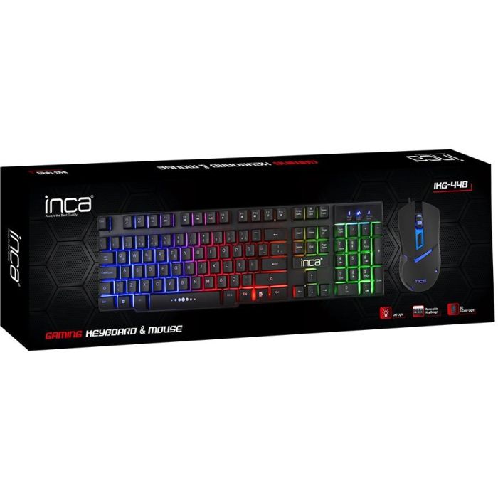 Incase Gaming Tastatur IKG-448 inkl. Maus. RGB. dt. Layout retail 7 Incase Gaming Tastatur IKG-448 inkl. Maus. RGB. dt. Layout retail 7