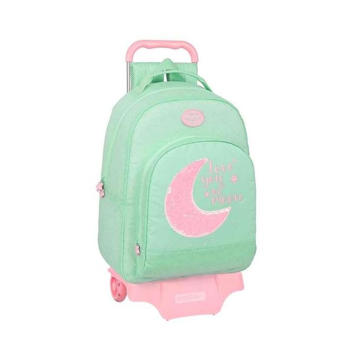 Mochila Escolar con Ruedas BlackFit8 Moon Verde 32 x 42 x 15 cm 0 Mochila Escolar con Ruedas BlackFit8 Moon Verde 32 x 42 x 15 cm 0