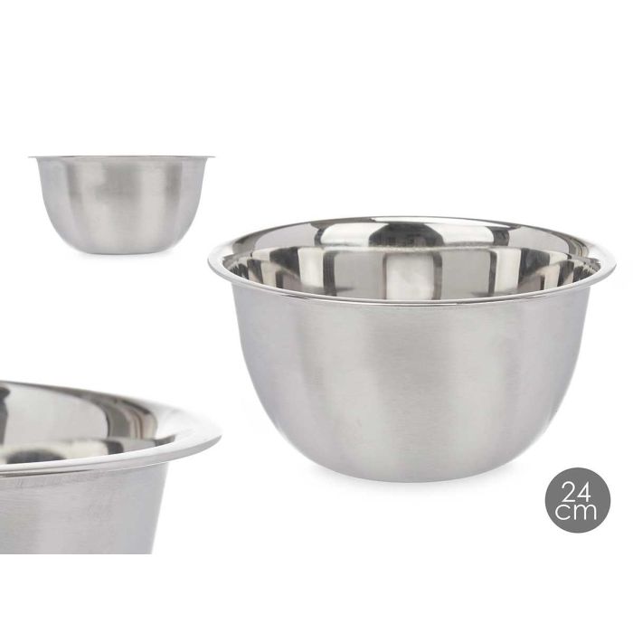 Bowl Acero Inoxidable Kinvara 24 cm - 3.6 litros (24 Unidades) Bowl Acero Inoxidable Kinvara 24 cm - 3.6 litros (24 Unidades)