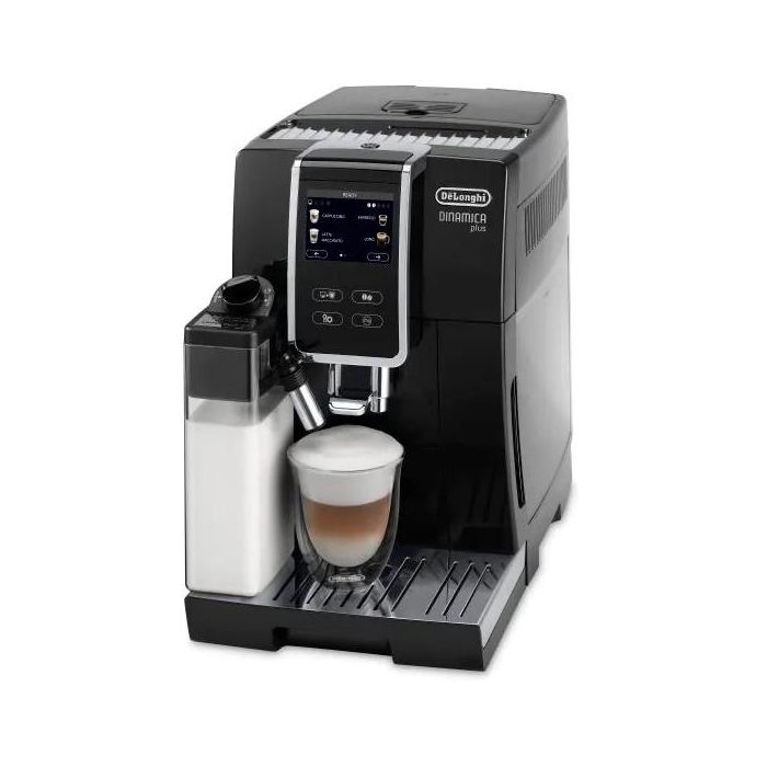 DeLonghi ECAM370.70.B Cafetera Superautomática Dinamica Plus con Molinillo Integrado y Espumador de Leche Negro